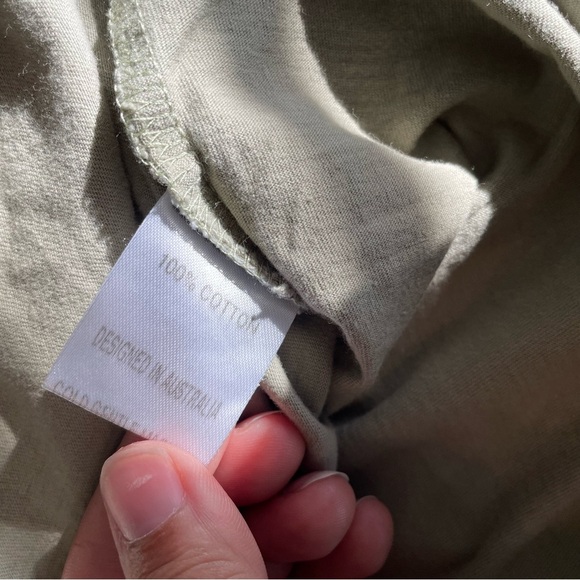 Legoe Heritage Maternity Nursing Tee t-shirt sage green 100% cotton size 4 / XL - Picture 11 of 11